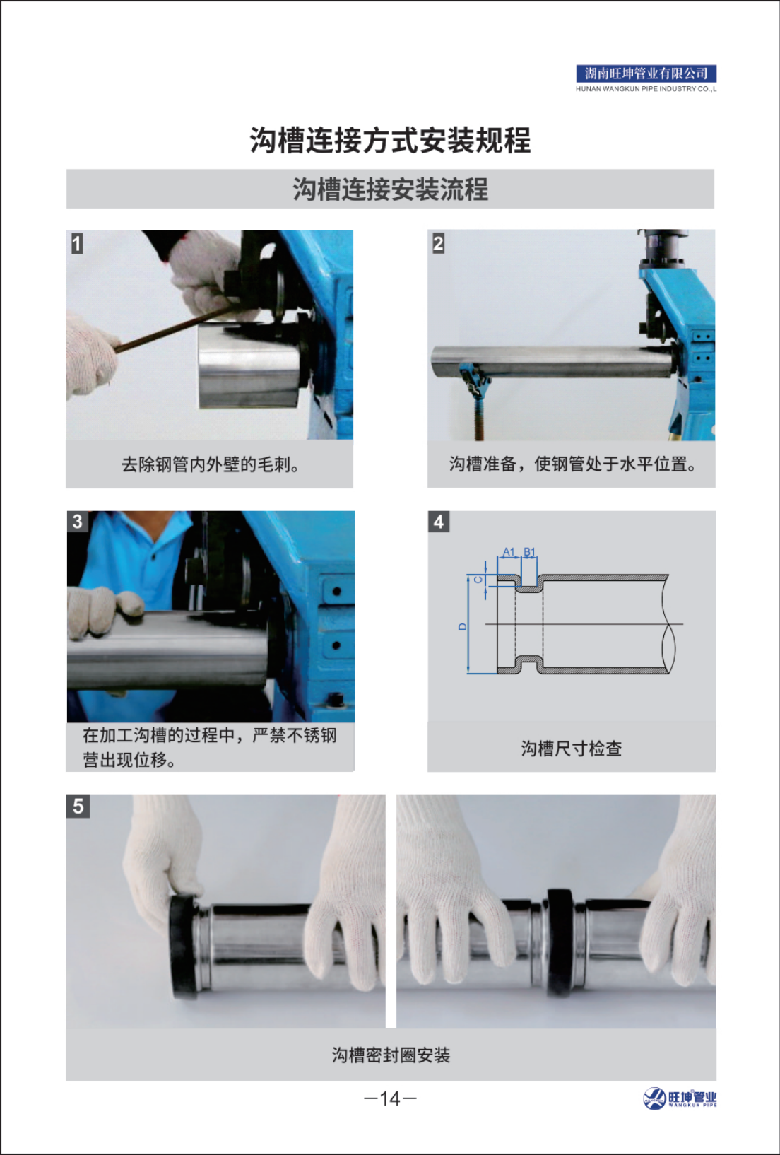 溝槽連接方式安（ān）裝規程